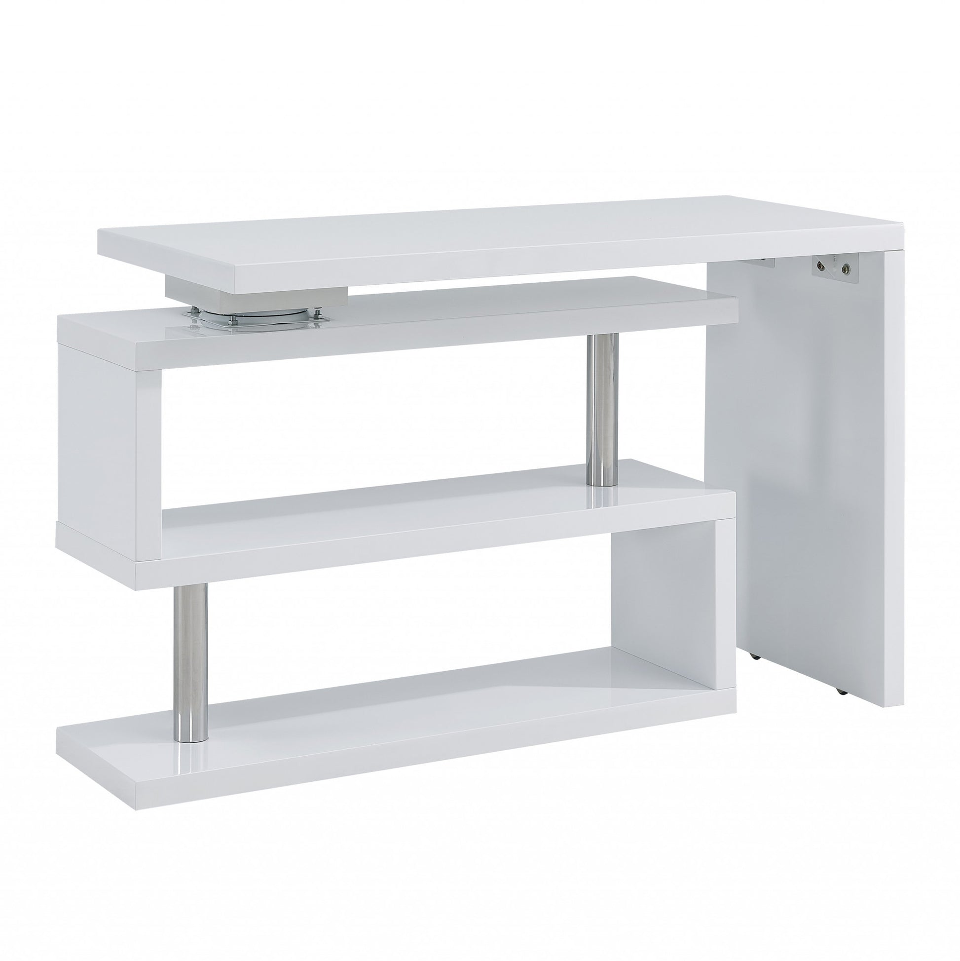 White Multifunctional Desk By Homeroots | Desks | Modishstore - 5