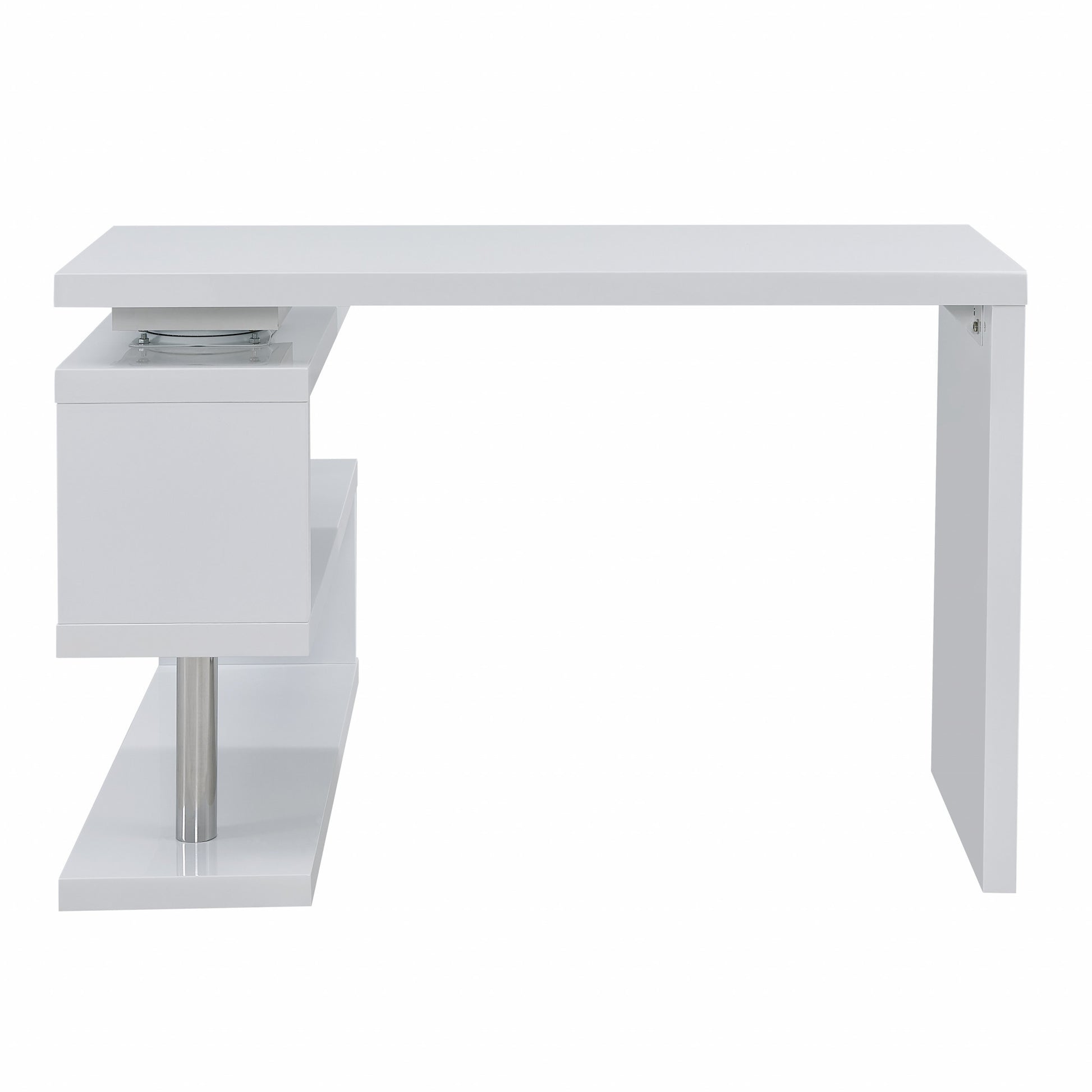 White Multifunctional Desk By Homeroots | Desks | Modishstore - 6