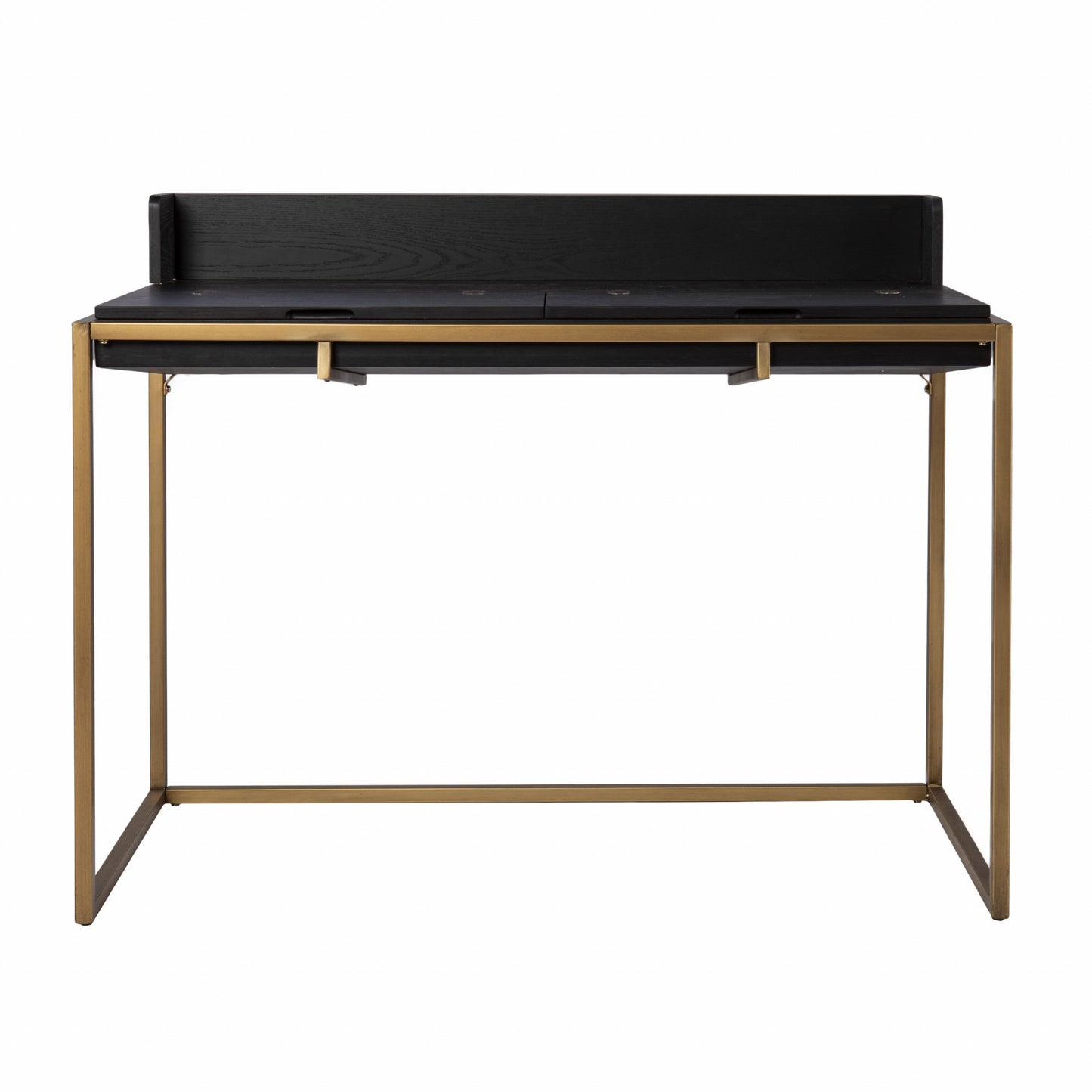 Modern Farmhouse Maple and Black Lift Top Adjustable Desk By Homeroots | Desks | Modishstore - 3