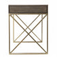 Modern Gray and Gold Writing Desk with Storage By Homeroots | Desks | Modishstore - 6