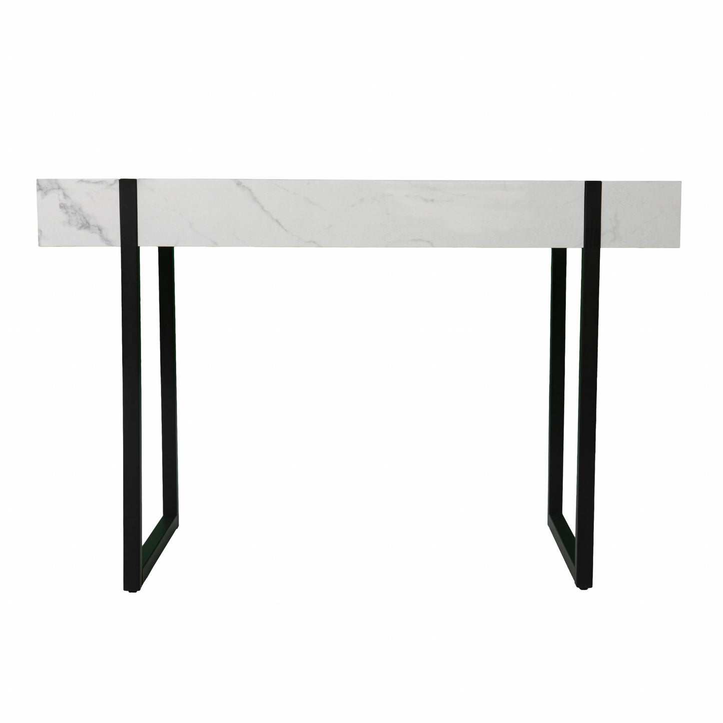 White Faux Marble Topped Desk By Homeroots | Desks | Modishstore - 7