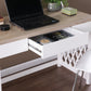 Transistional Creamy White Writing Desk By Homeroots | Desks | Modishstore - 2