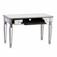 Silver Matte Mirrored Writing Desk By Homeroots | Desks | Modishstore - 4