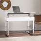 Classic White Adjustable Height Desk By Homeroots | Desks | Modishstore