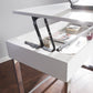Classic White Adjustable Height Desk By Homeroots | Desks | Modishstore - 2