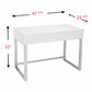 Classic White Adjustable Height Desk By Homeroots | Desks | Modishstore - 5