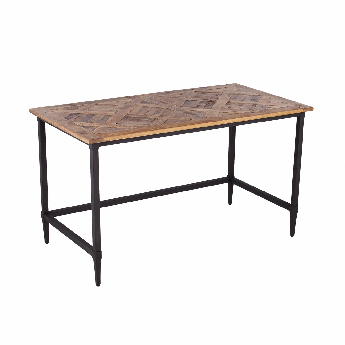 Natural Brown Reclaimed Wood Desk By Homeroots | Desks | Modishstore - 5