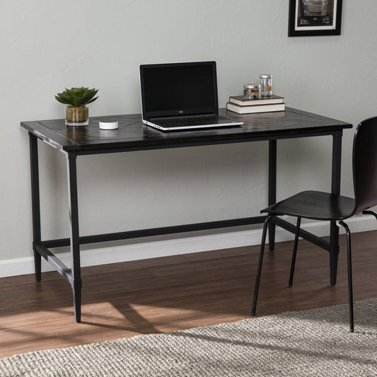 Natural Black Reclaimed Wood Desk By Homeroots | Desks | Modishstore