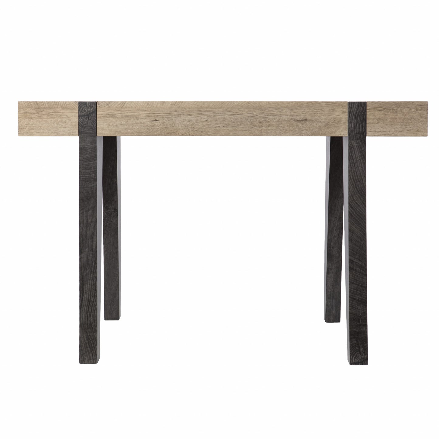 Modern Chunky Natural and Gray Wood Table Desk By Homeroots | Desks | Modishstore - 3
