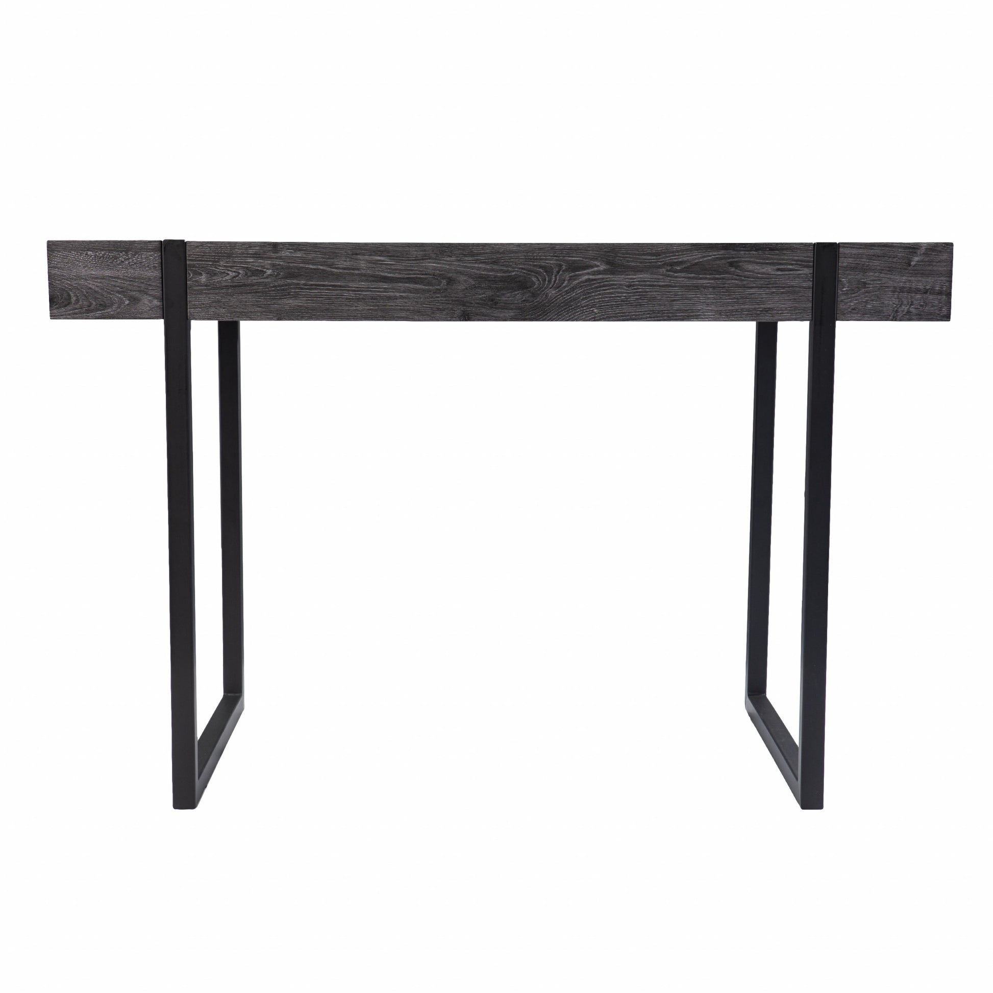 Charcoal Black Small Space Desk By Homeroots | Desks | Modishstore - 3