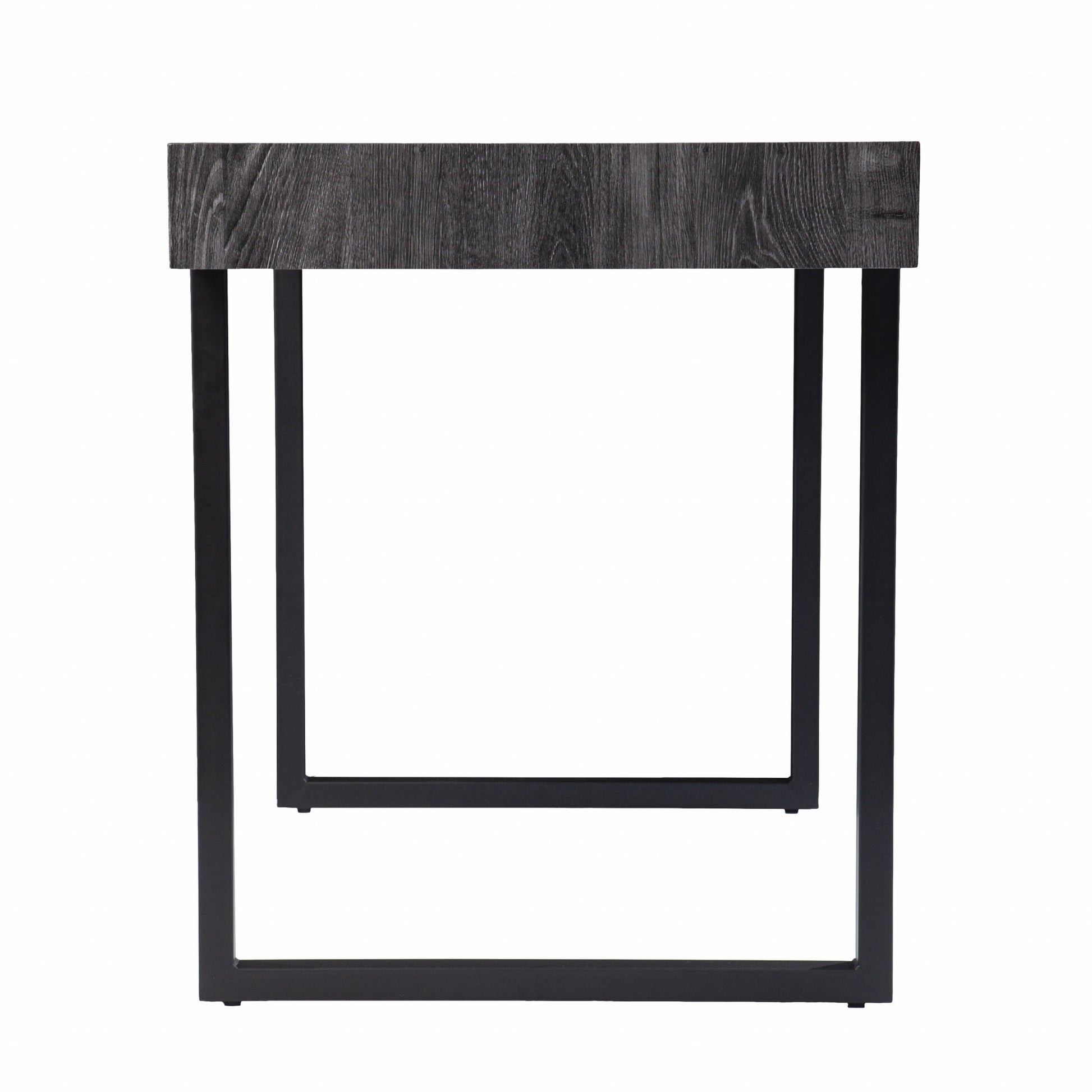 Charcoal Black Small Space Desk By Homeroots | Desks | Modishstore - 5