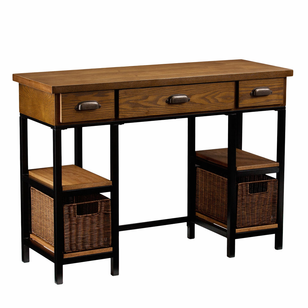 Weathered Gray Home Office Desk By Homeroots | Desks | Modishstore - 4