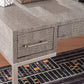 Modern Gray and Silver Faux Snakeskin Desk By Homeroots | Desks | Modishstore - 2