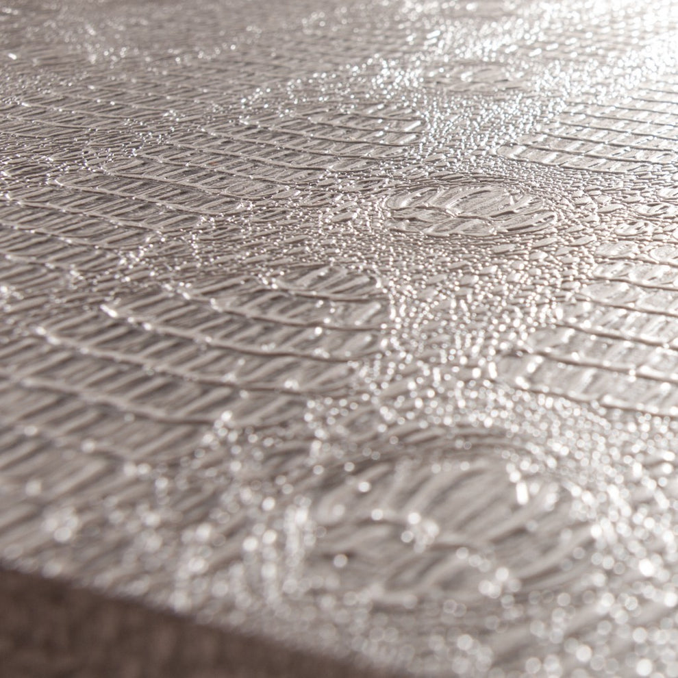 Modern Gray and Silver Faux Snakeskin Desk By Homeroots | Desks | Modishstore - 7