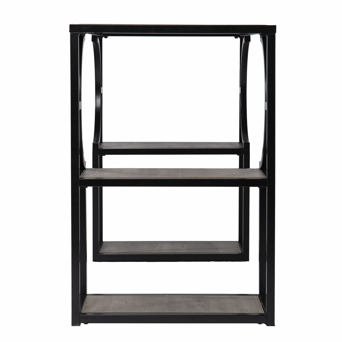 Wood and Iron Writing Desk with Storage By Homeroots | Desks | Modishstore - 5