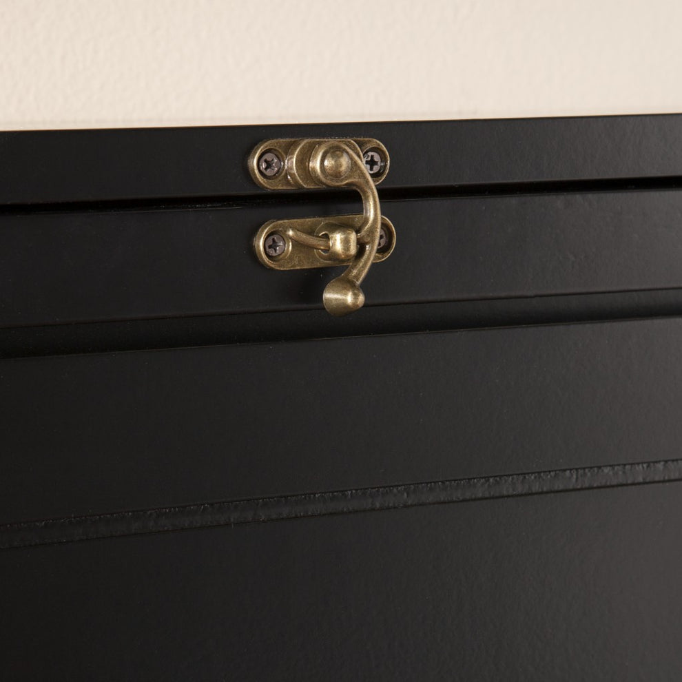 Black Fold Out Convertible Wall Mount Desk By Homeroots | Desks | Modishstore - 2