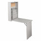 Gray Fold Out Convertible Wall Mount Desk By Homeroots | Desks | Modishstore - 5