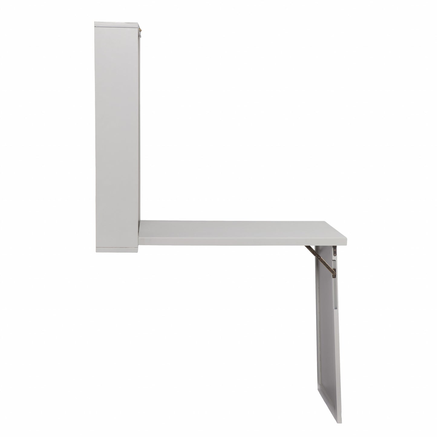 Gray Fold Out Convertible Wall Mount Desk By Homeroots | Desks | Modishstore - 6