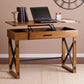 Natural Brown Adjustable Height Desk By Homeroots | Desks | Modishstore - 3