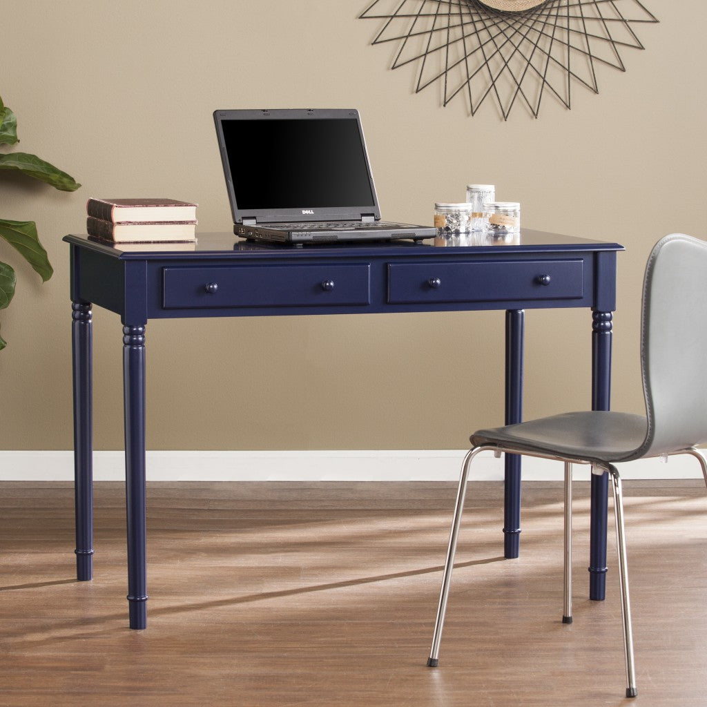Navy Blue Writing Desk By Homeroots | Desks | Modishstore