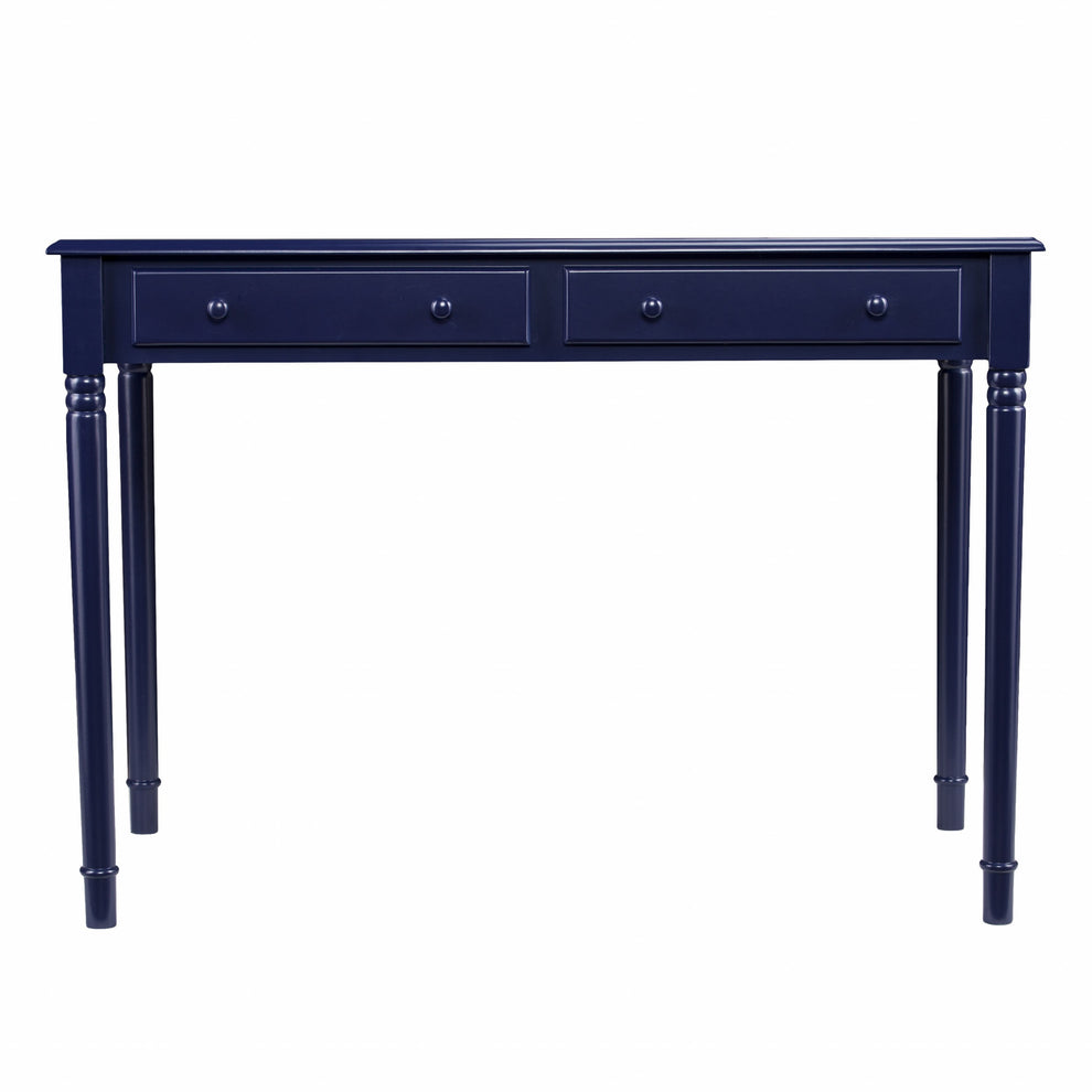 Navy Blue Writing Desk By Homeroots | Desks | Modishstore - 3