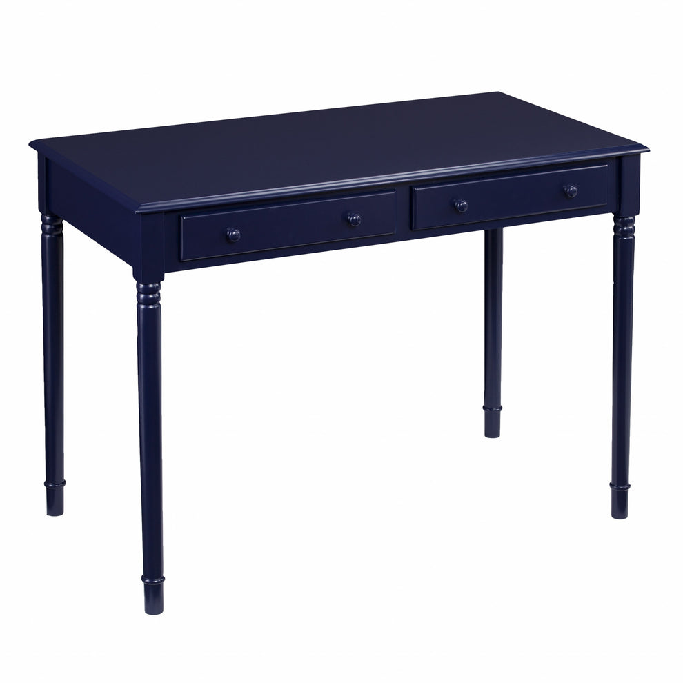 Navy Blue Writing Desk By Homeroots | Desks | Modishstore - 4