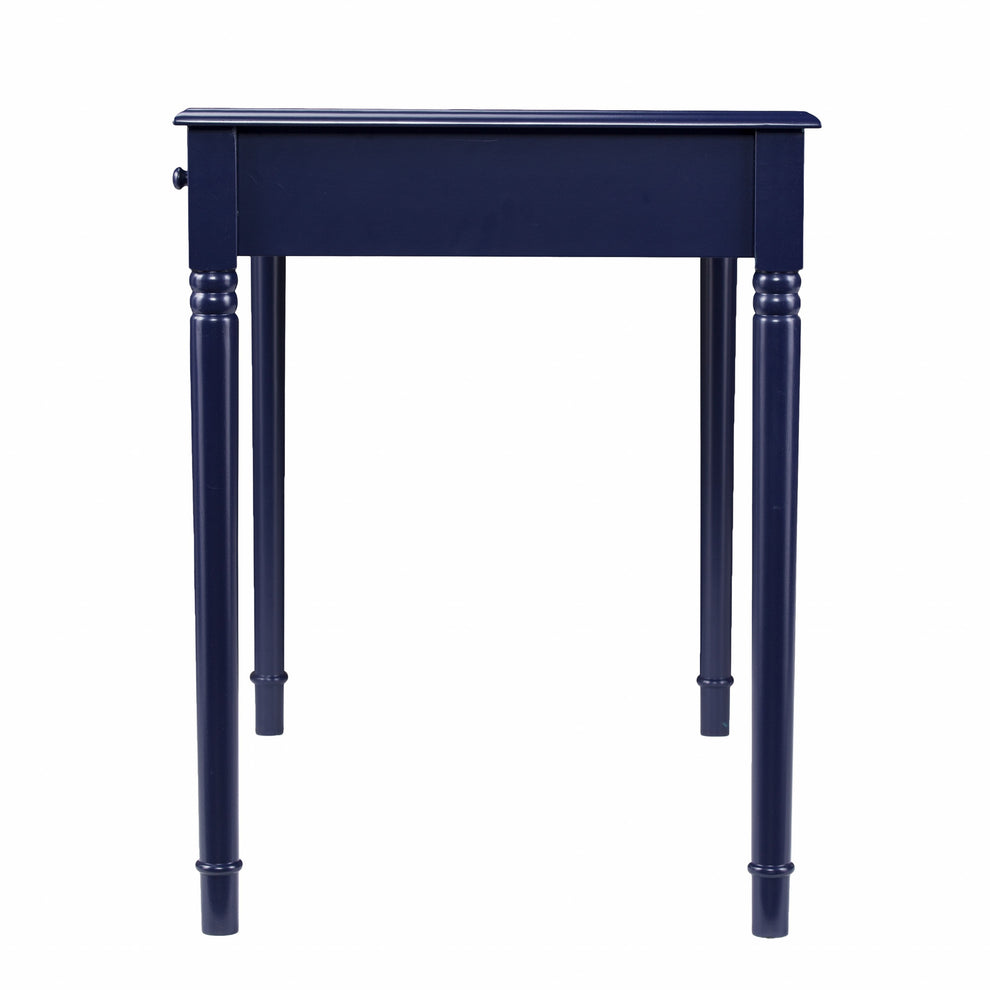 Navy Blue Writing Desk By Homeroots | Desks | Modishstore - 6