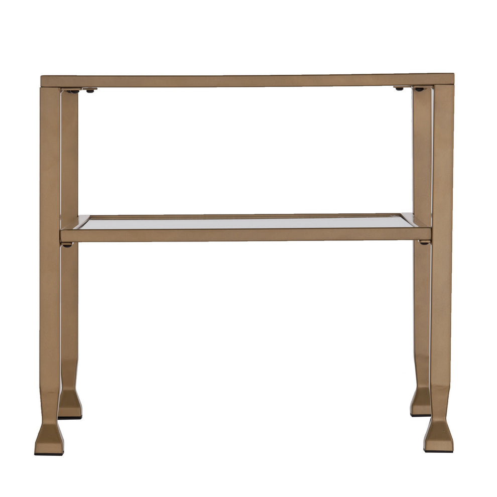 21" Gold Glass And Metal Square Coffee Table By Homeroots | End Tables | Modishstore - 5
