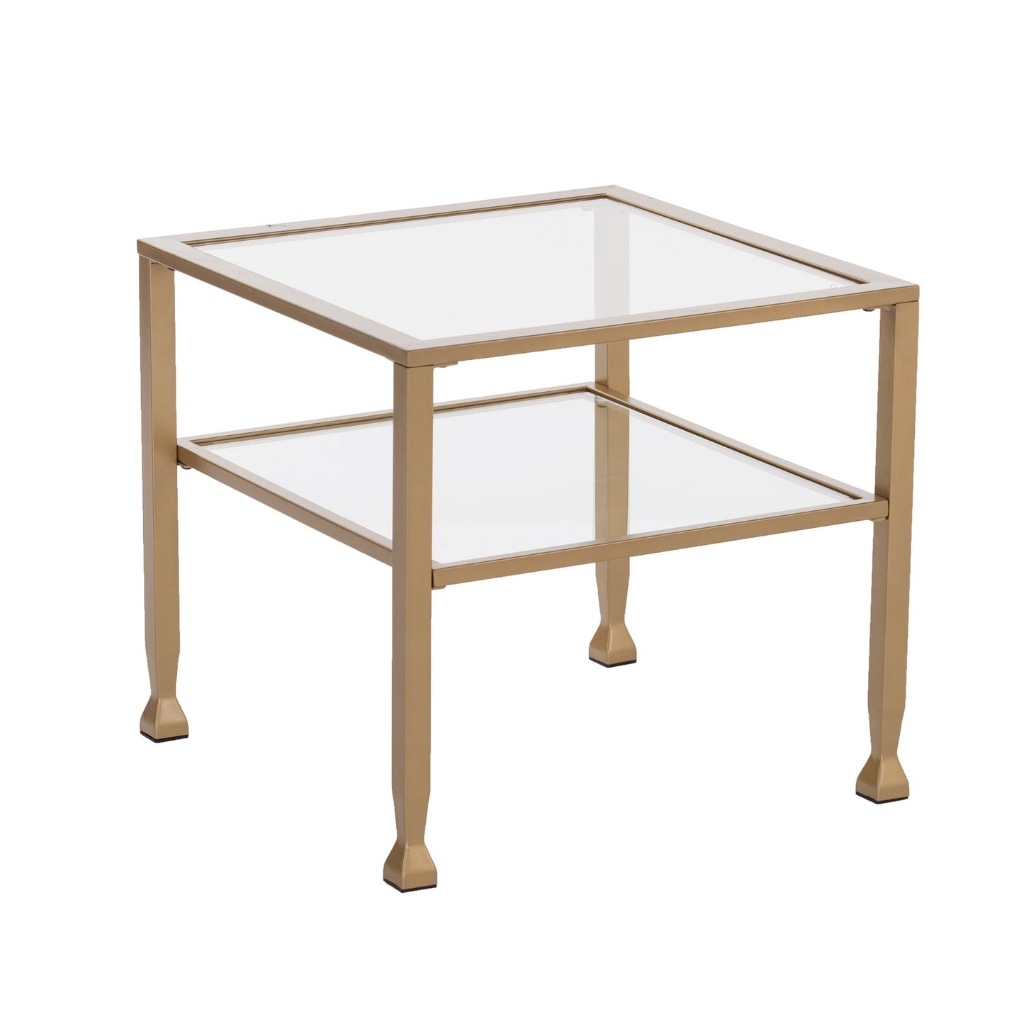 21" Gold Glass And Metal Square Coffee Table By Homeroots | End Tables | Modishstore - 6