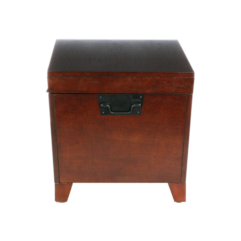 39" Brown Manufactured Wood And Metal Rectangular Coffee Table By Homeroots - 402162 | Coffee Tables | Modishstore - 5