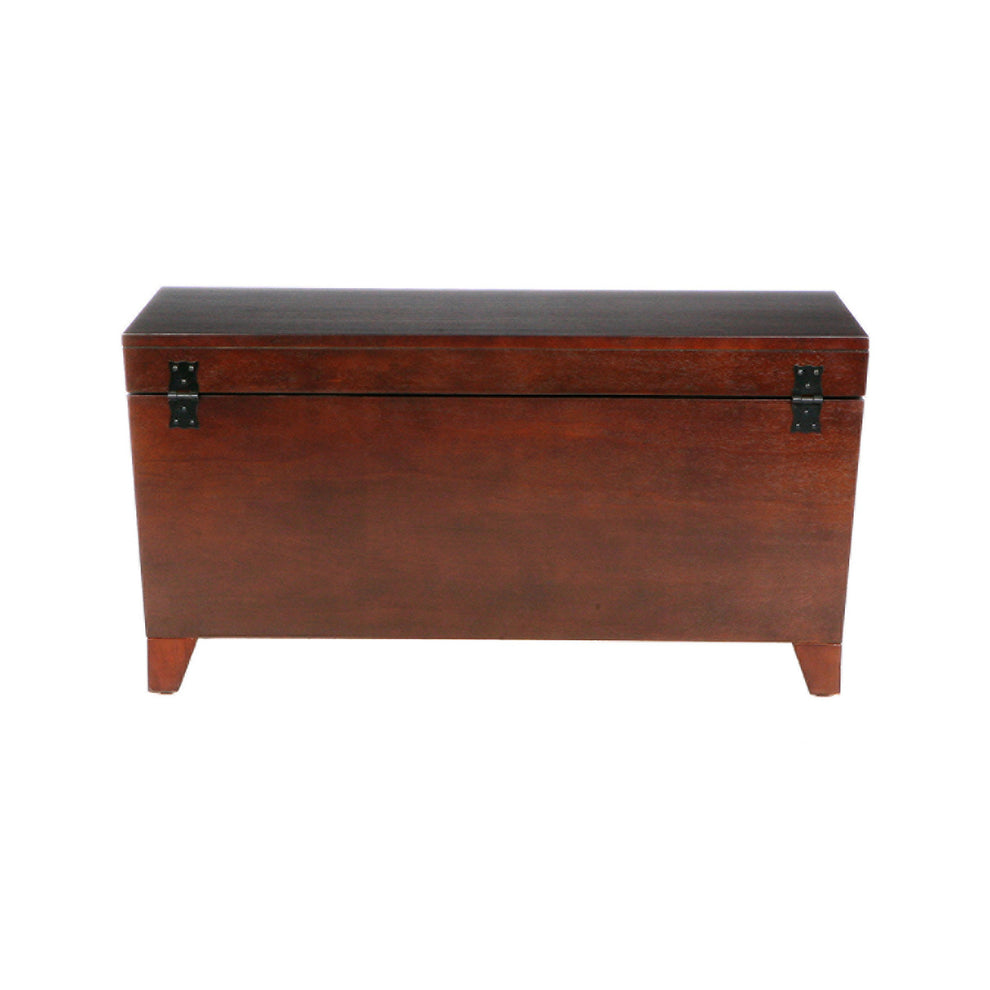 39" Brown Manufactured Wood And Metal Rectangular Coffee Table By Homeroots - 402162 | Coffee Tables | Modishstore - 6