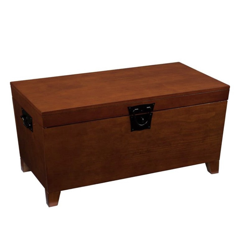 39" Brown Manufactured Wood And Metal Rectangular Coffee Table By Homeroots - 402163 | Coffee Tables | Modishstore - 6