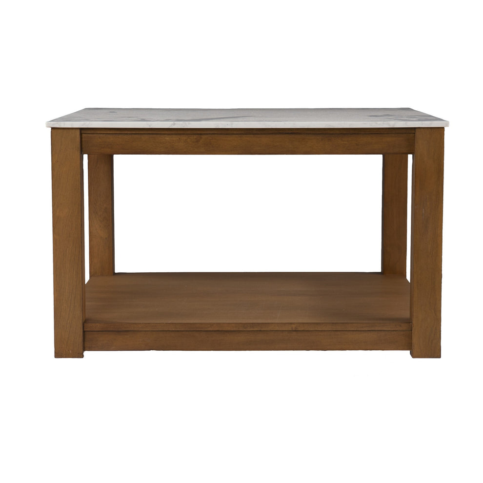 30" Natural And Natural Brown Solid Manufactured Wood Square Coffee Table By Homeroots | Coffee Tables | Modishstore - 2