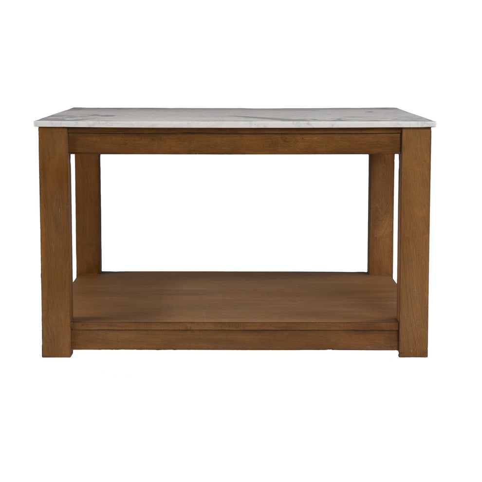 30" Natural And Natural Brown Solid Manufactured Wood Square Coffee Table By Homeroots | Coffee Tables | Modishstore - 4
