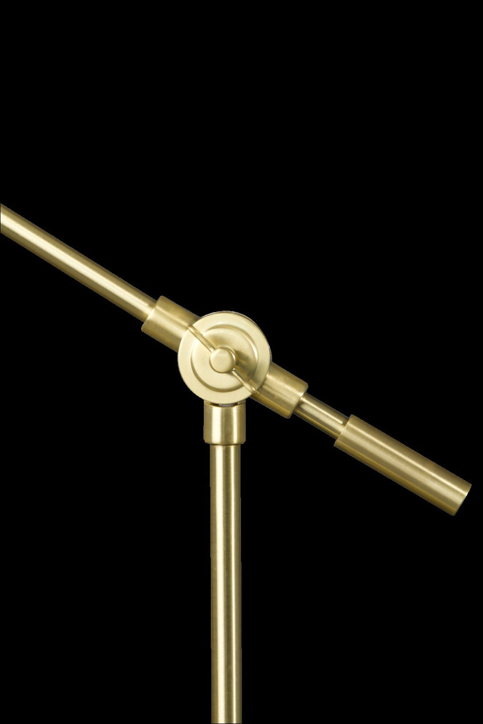 Shiny Satin Brass LED Adjustable Desk Lamp By Homeroots | Desk Lamps | Modishstore - 2