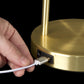 Shiny Satin Brass LED Adjustable Desk Lamp By Homeroots | Desk Lamps | Modishstore - 3