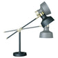Matte Black and Antiqued Brass LED Adjustable Desk Lamp By Homeroots | Desk Lamps | Modishstore - 3