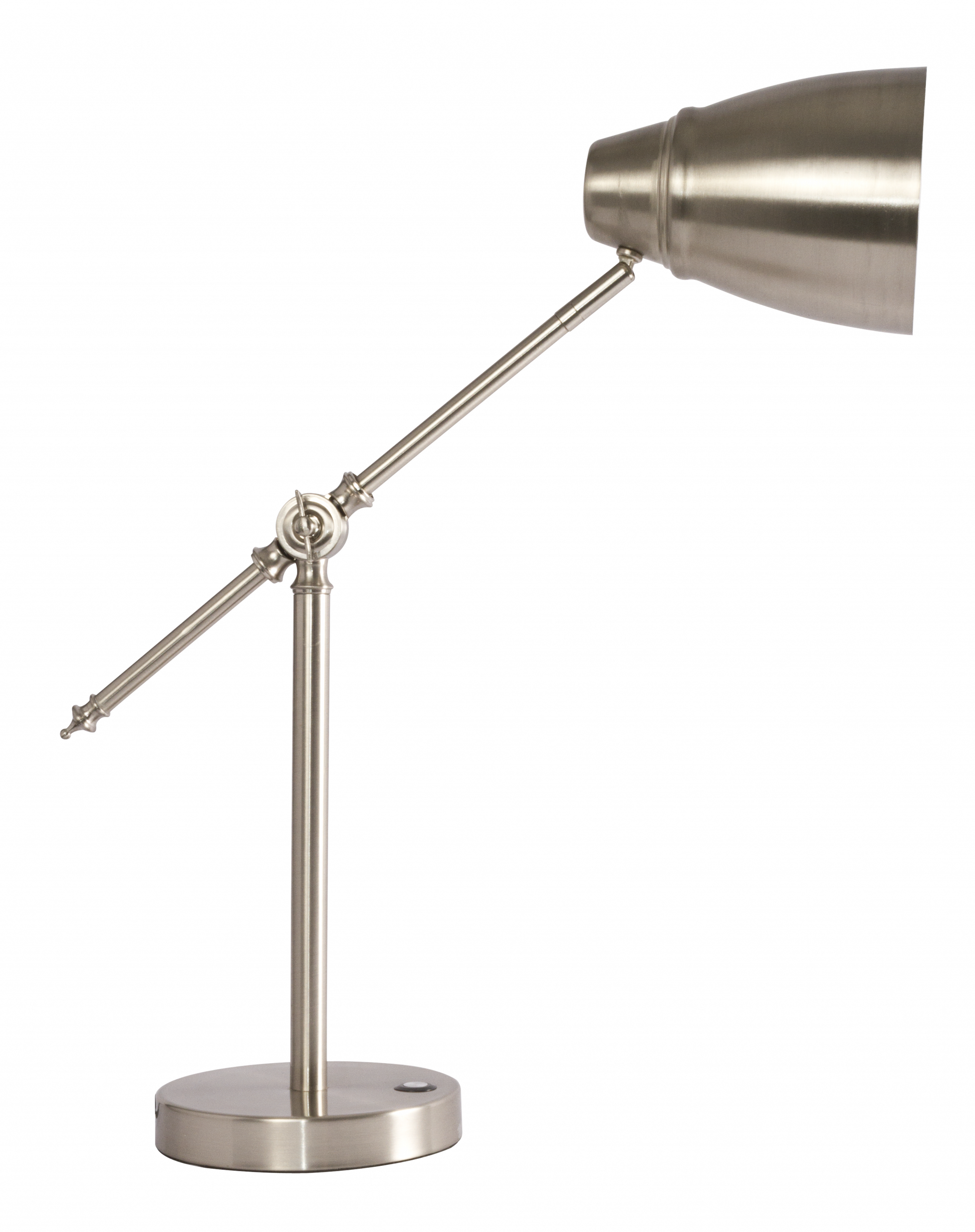Brushed Silver LED Adjustable Desk Lamp By Homeroots | Desk Lamps | Modishstore