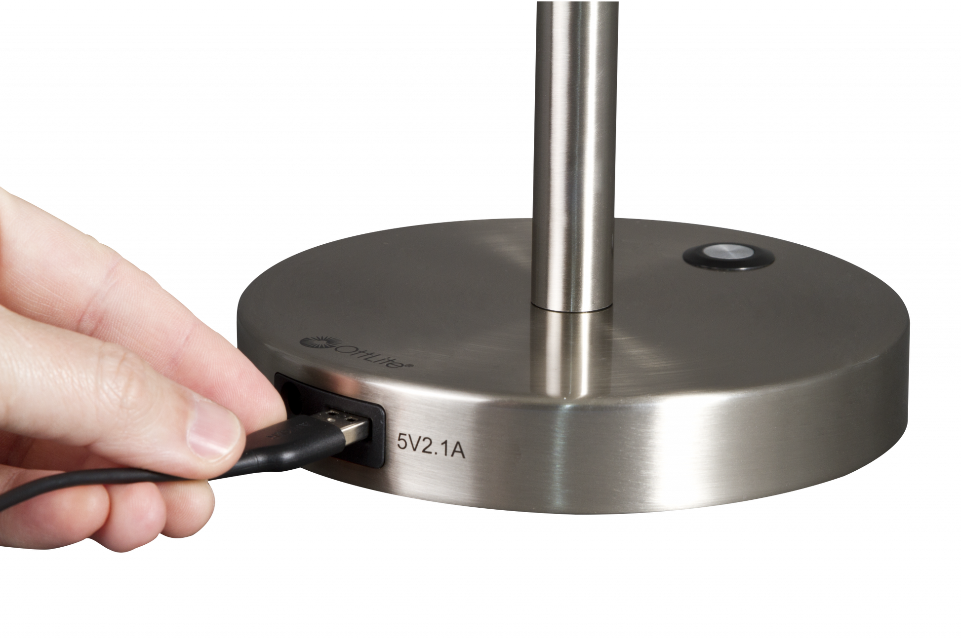 Brushed Silver LED Adjustable Desk Lamp By Homeroots | Desk Lamps | Modishstore - 3