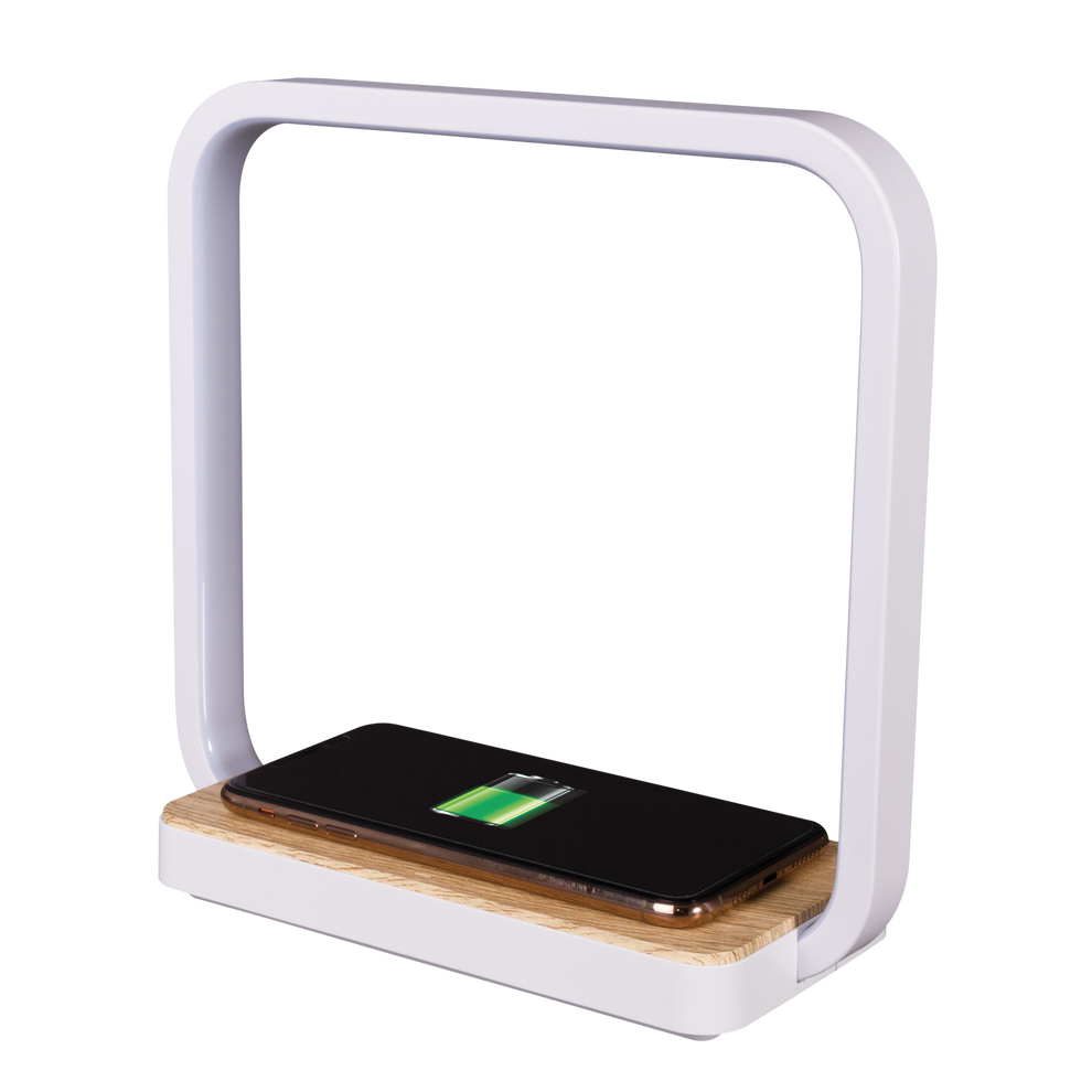 Contemporary White Wireless Phone Charger By Homeroots | Table Lamps | Modishstore - 4