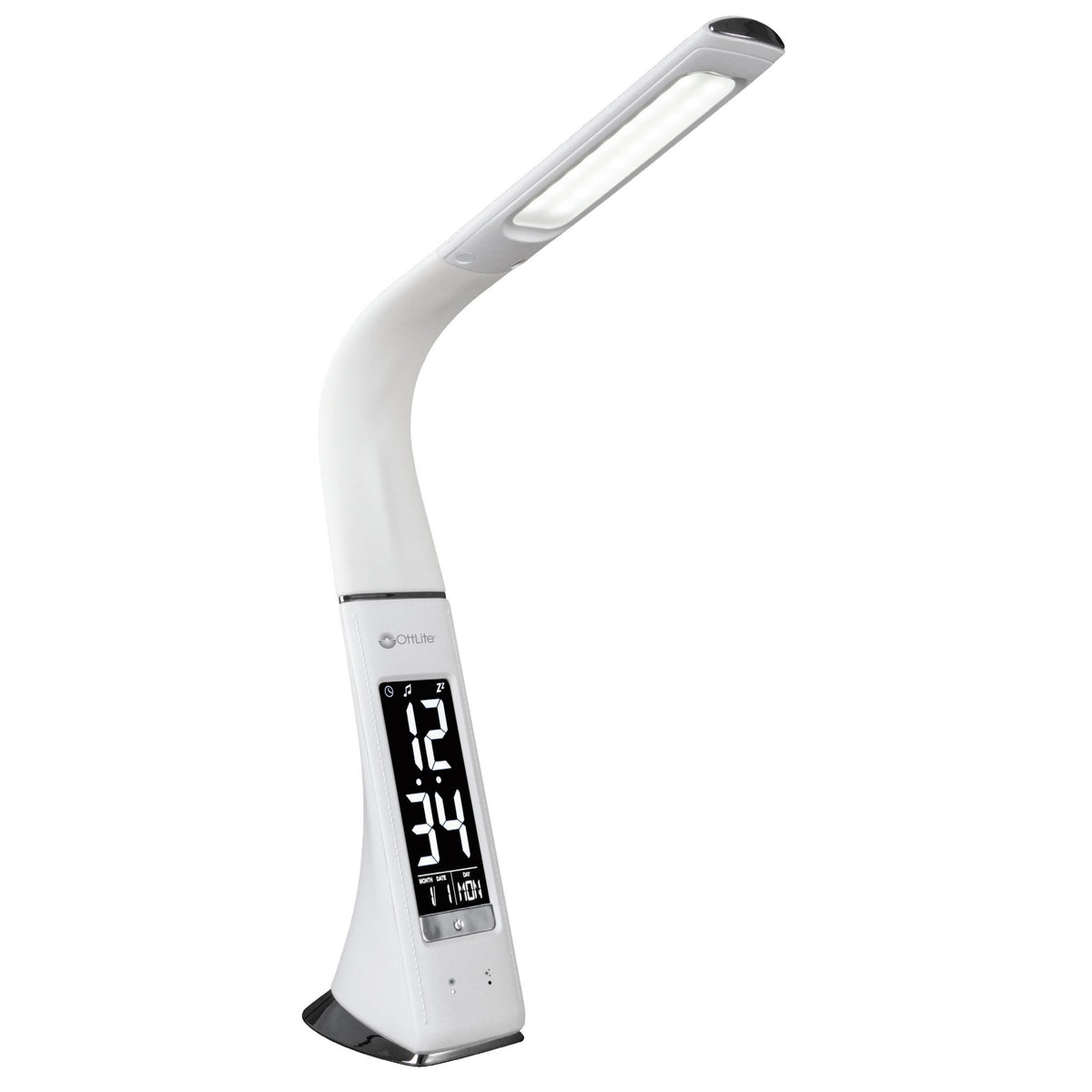 Contemporary White Sanitizing LED Desk Lamp By Homeroots | Desk Lamps | Modishstore