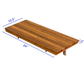 24" Grand Resort Wall Mount Teak Shower Bench By Homeroots | Benches | Modishstore - 6