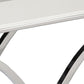 42" Silver Mirrored Glass Cross Leg Console Table By Homeroots | Console Tables | Modishstore - 3