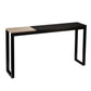 56" Natural and Black and Black Sled Console Table By Homeroots | Console Tables | Modishstore