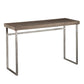 46" Gray Brown and Silver Distressed Sled Console Table By Homeroots | Console Tables | Modishstore