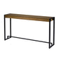 54" Gray Brown and Black Distressed Sled Console Table By Homeroots | Console Tables | Modishstore - 4