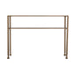 43" Clear and Gold Glass Console Table With Storage By Homeroots | Console Tables | Modishstore - 3