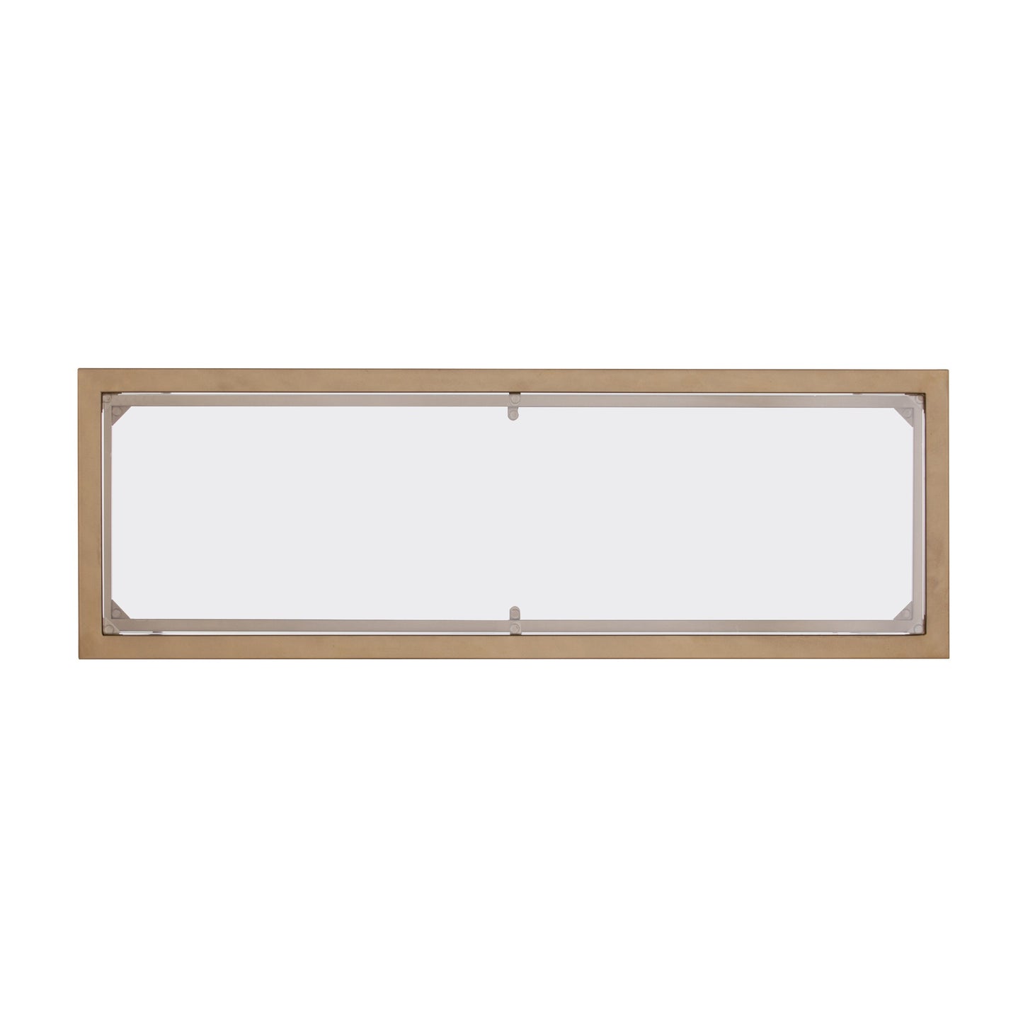 43" Clear and Gold Glass Console Table With Storage By Homeroots | Console Tables | Modishstore - 5