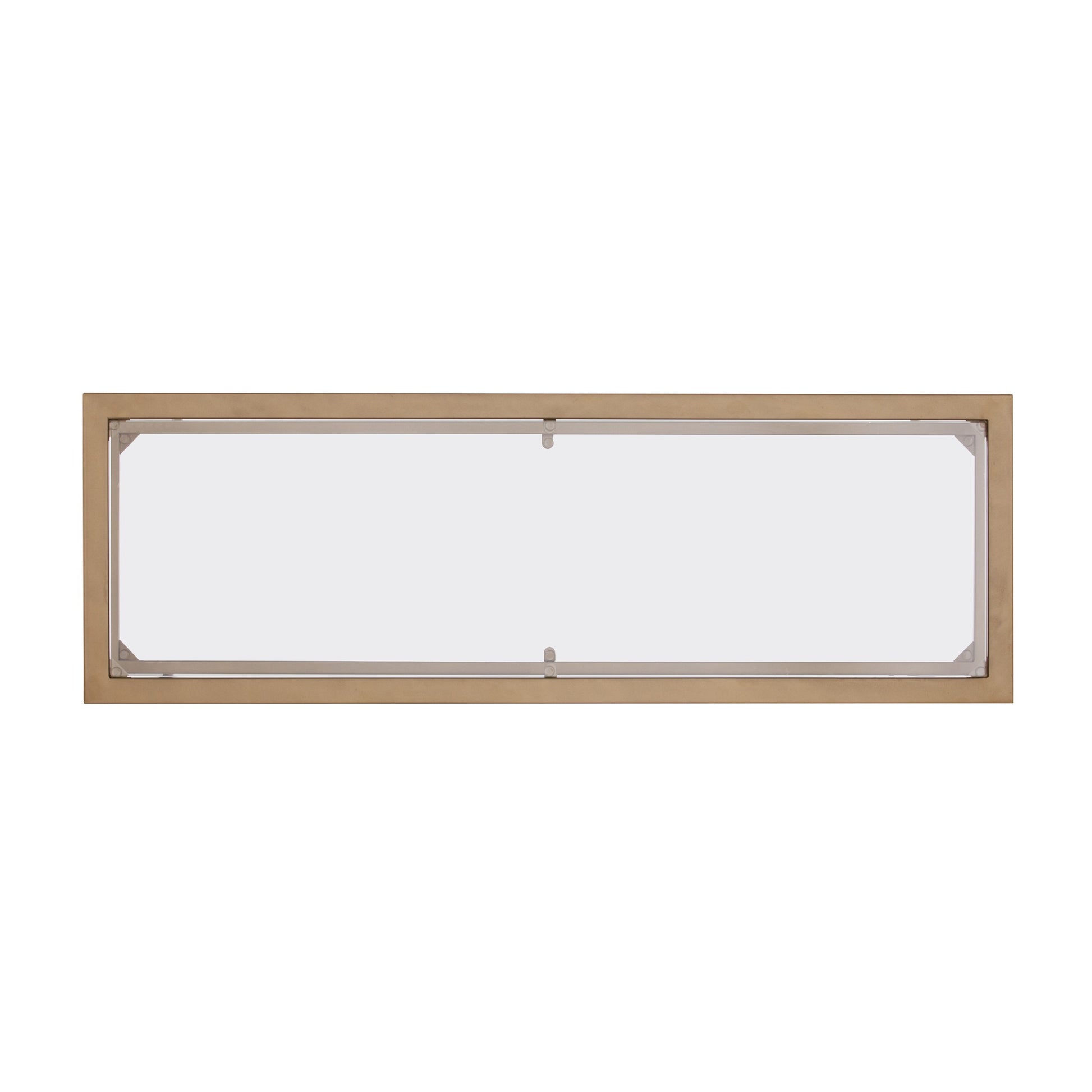 43" Clear and Gold Glass Console Table With Storage By Homeroots | Console Tables | Modishstore - 5