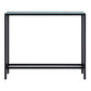 36" Black Mirrored Glass Console Table By Homeroots | Console Tables | Modishstore - 3